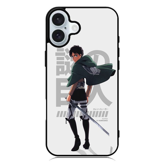 Eren Yeager Attack On Titan iPhone 16 Case QC8365