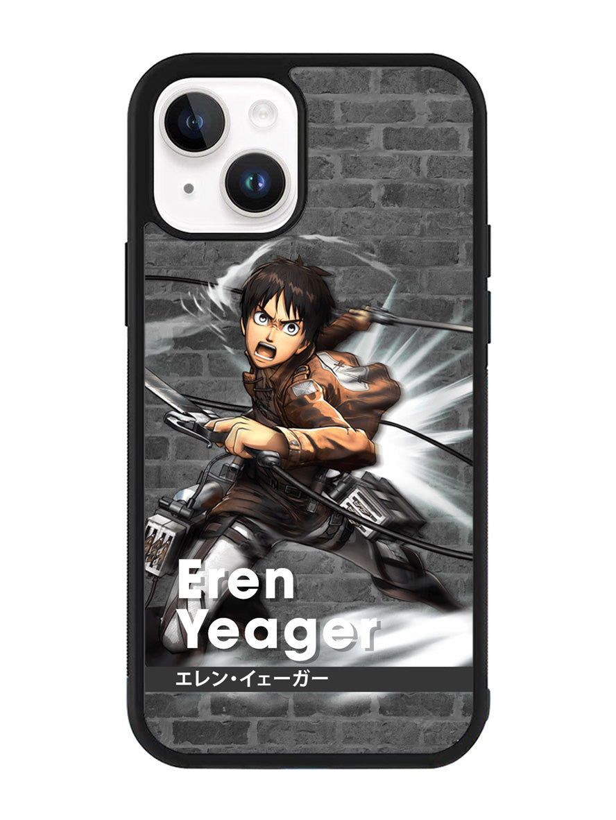 Eren Yeager Attack On Titan iPhone 14 Plus Case QC8366