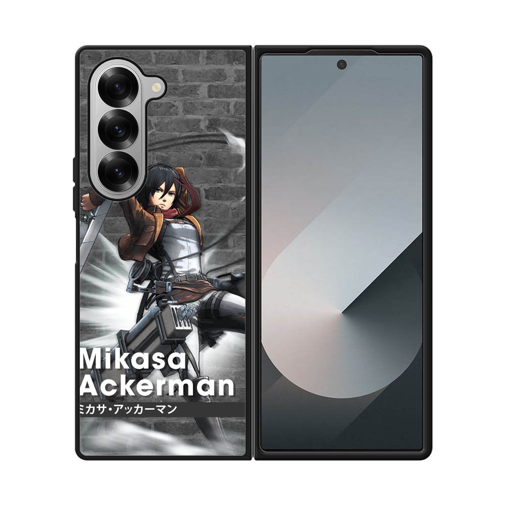 Mikasa Ackerman Attack On Titan Y Samsung Galaxy Z Fold 7 5G Case QC8091