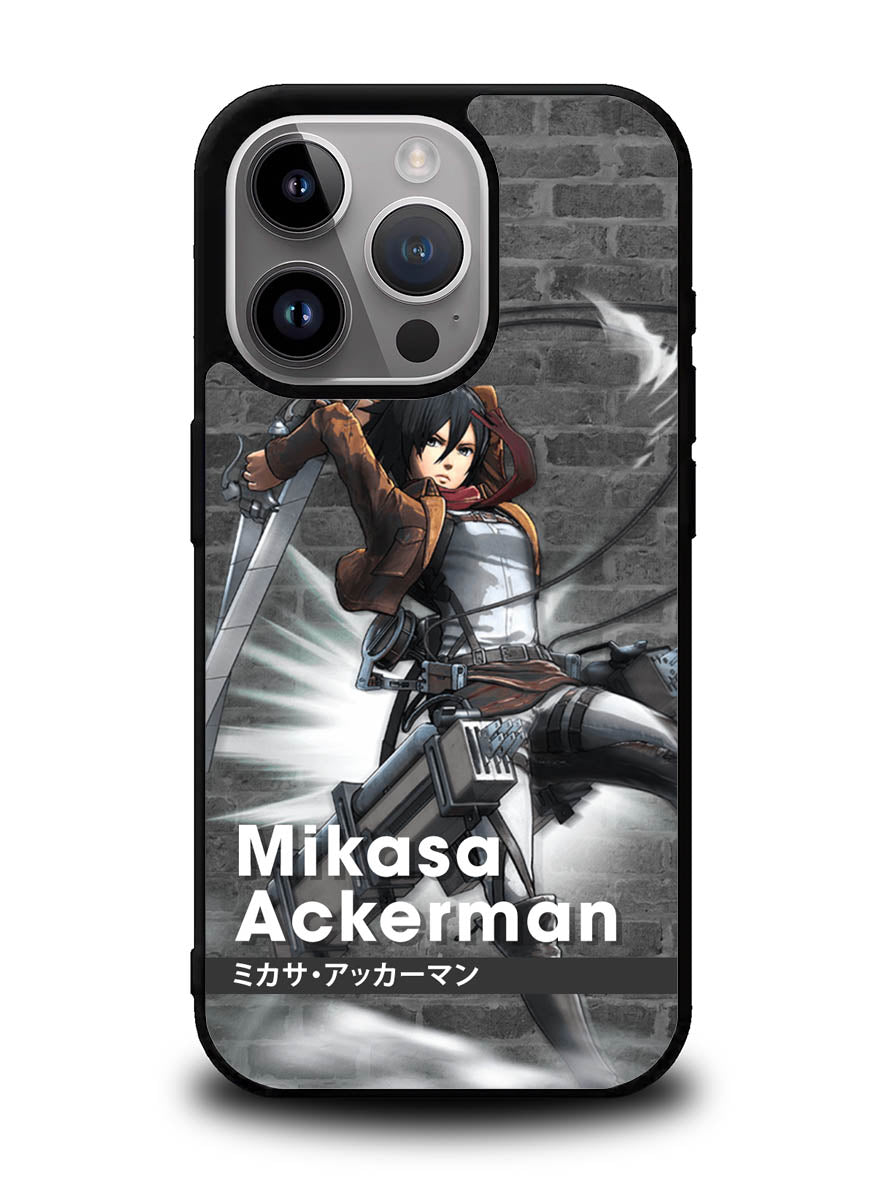 Mikasa Ackerman Attack On Titan Y iPhone 16 Pro Case OV8091