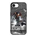 Mikasa Ackerman Attack On Titan Y iPhone 17e Case QC8091