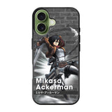 Mikasa Ackerman Attack On Titan Y iPhone 17 Case QC8091