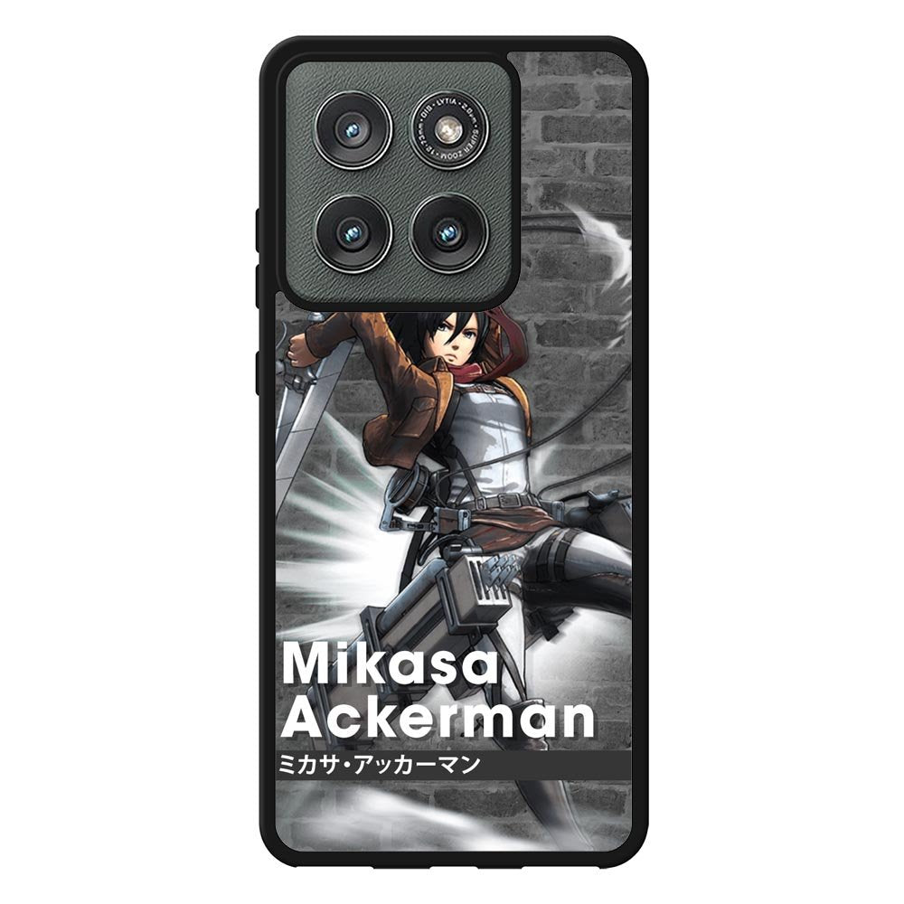 Mikasa Ackerman Attack On Titan Y Motorola Moto Edge 2025 Case QC8091