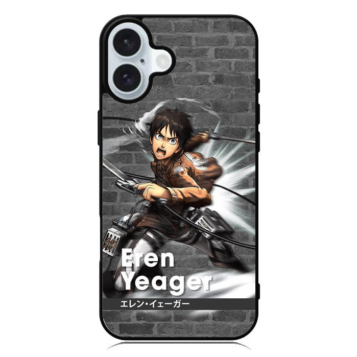 Eren Yeager Attack On Titan iPhone 16 Case QC8366