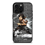 Eren Yeager Attack On Titan iPhone 16 Pro Max Case OV8366