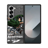 Levi Ackerman Attack On Titan Samsung Galaxy Z Fold 7 5G Case QC8164