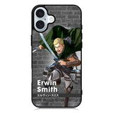 Erwin Smith Attack On Titan iPhone 16 Plus Case QC8368