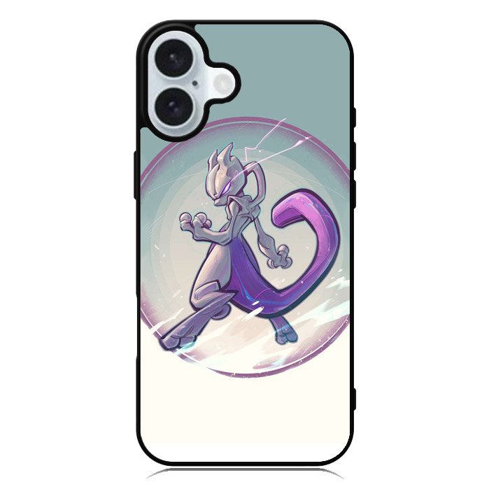 Mewtwo Pokemon iPhone 16 Case QC10078