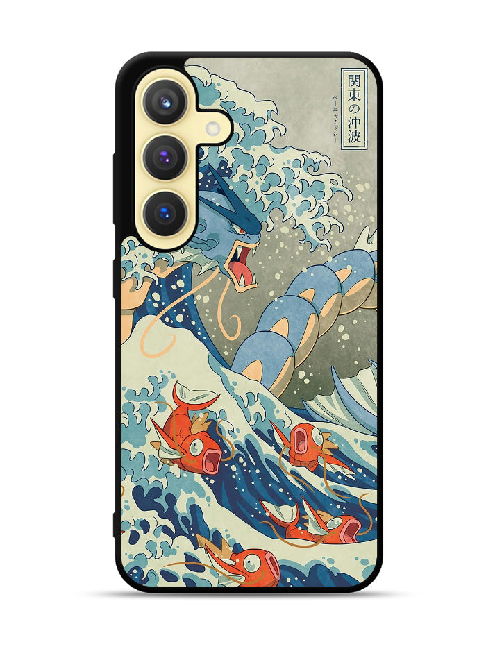 Pokemon Gyarados Kanagawa Samsung Galaxy S24 Plus 5G , Samsung Galaxy S24+ 5G Case