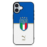 Italy Football Team iPhone 16 Case QC10025
