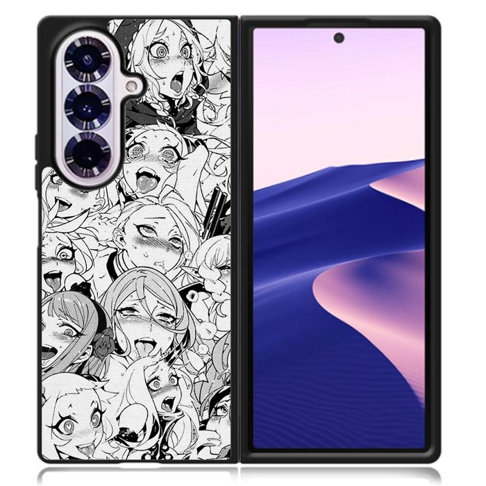Ahegao Face Manga Samsung Galaxy Z Fold 7 Case OV9926