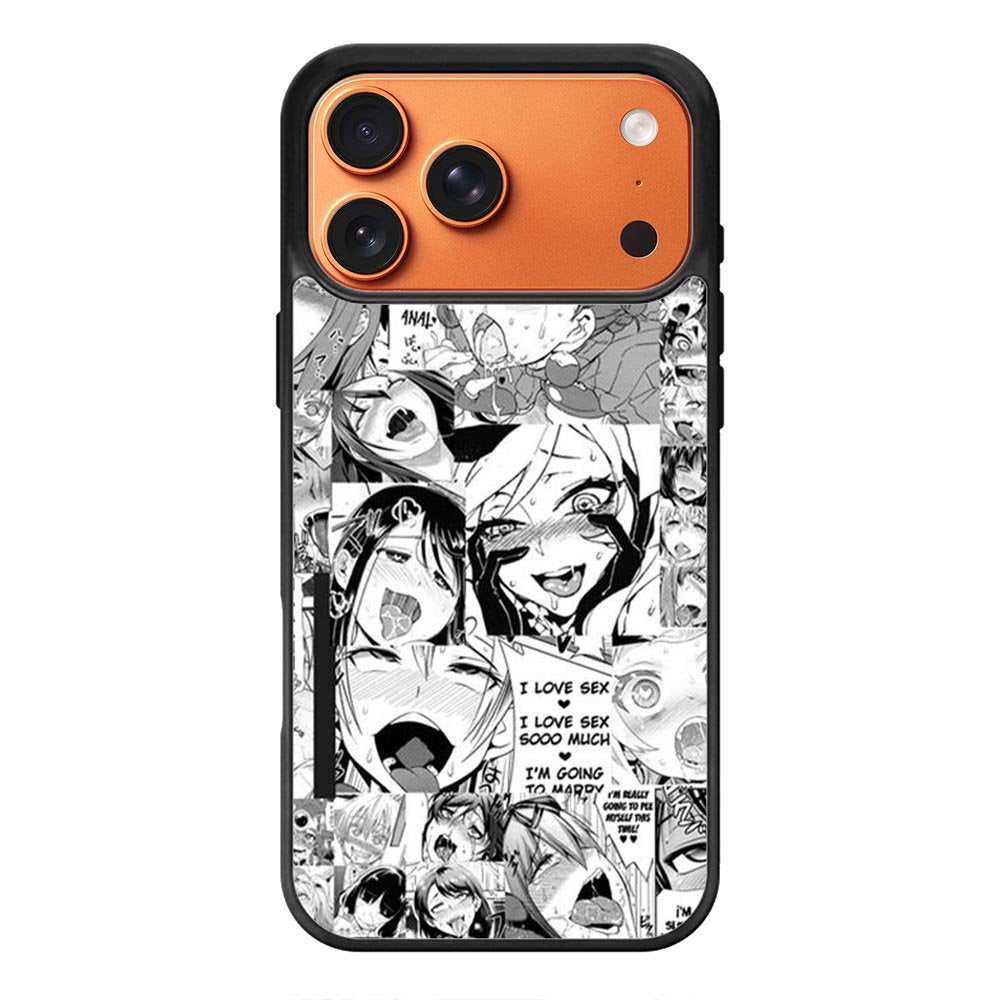 Ahegao Face Manga iPhone 17 Pro Max Case OV9927