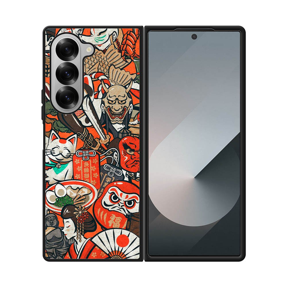 Japan Doodle Samsung Galaxy Z Fold 7 5G Case QC10392