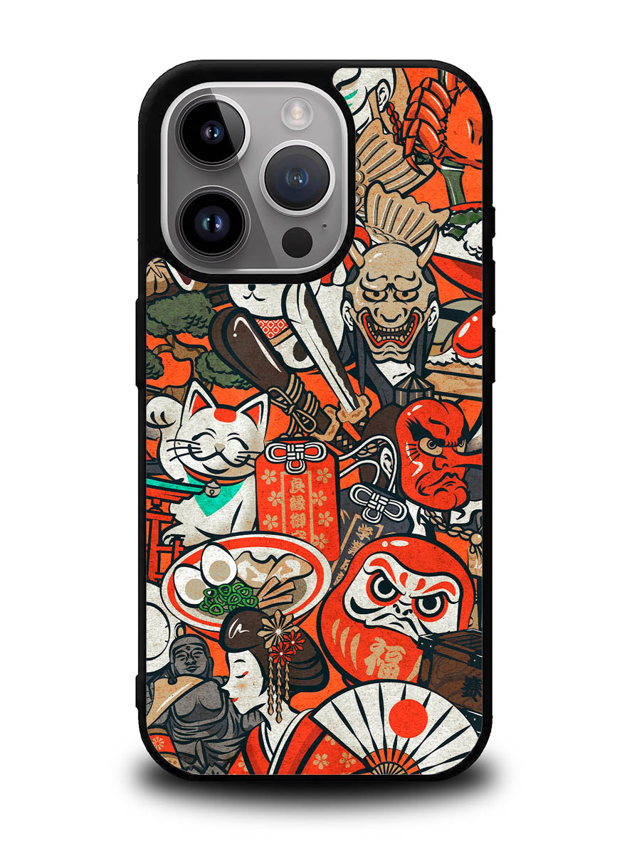 Japan Doodle iPhone 16 Pro Case OV10392