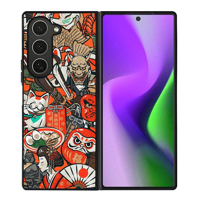 Japan Doodle Samsung Galaxy Z Fold 6 5G 2024 Case OV10392