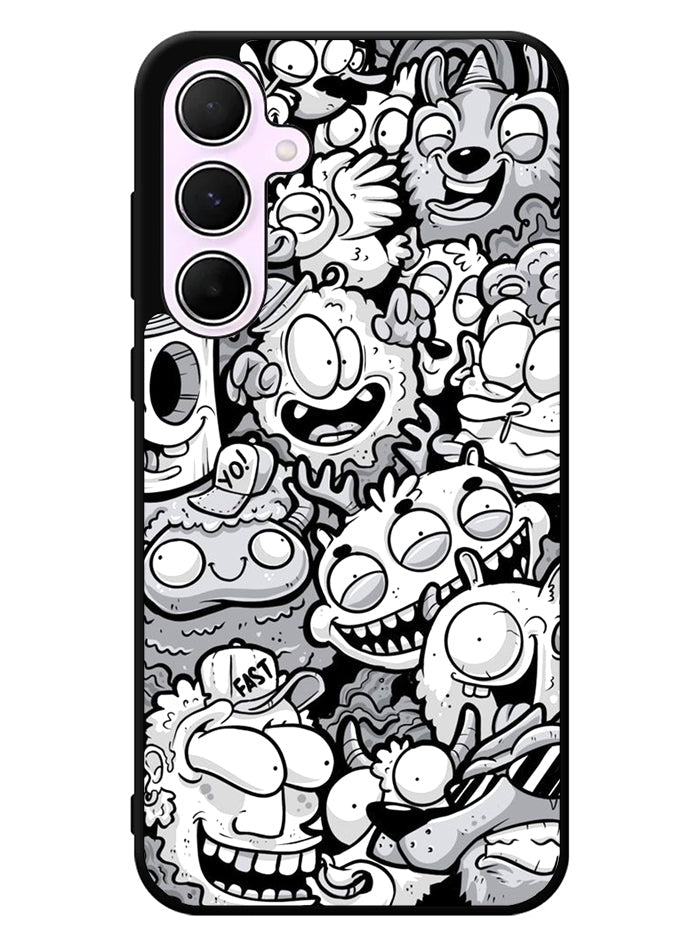 Doodle Art Cartoon Samsung Galaxy A35 5G Case
