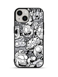 Doodle Art Cartoon iPhone 15 Plus Case