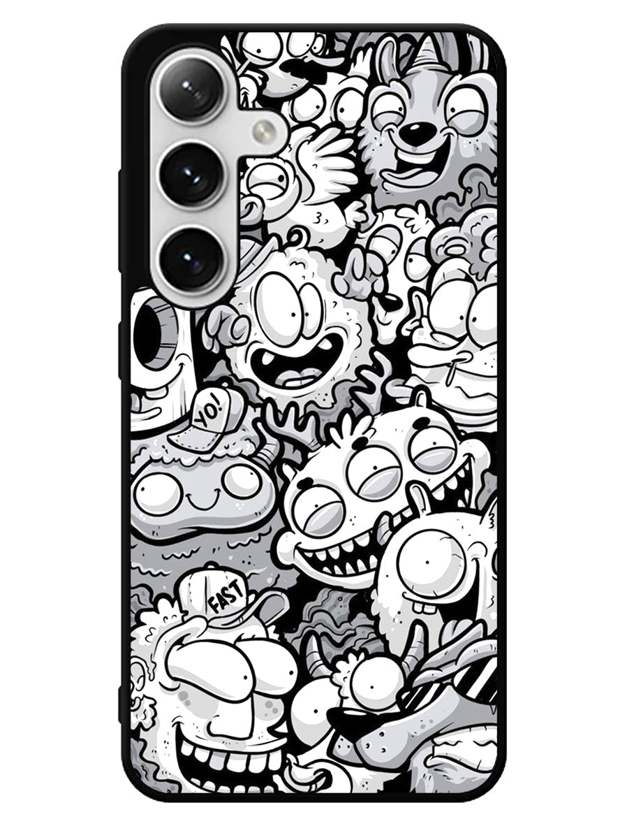 Doodle Art Cartoon Samsung Galaxy S24 5G Case