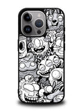 Doodle Art Cartoon iPhone 15 Pro Case