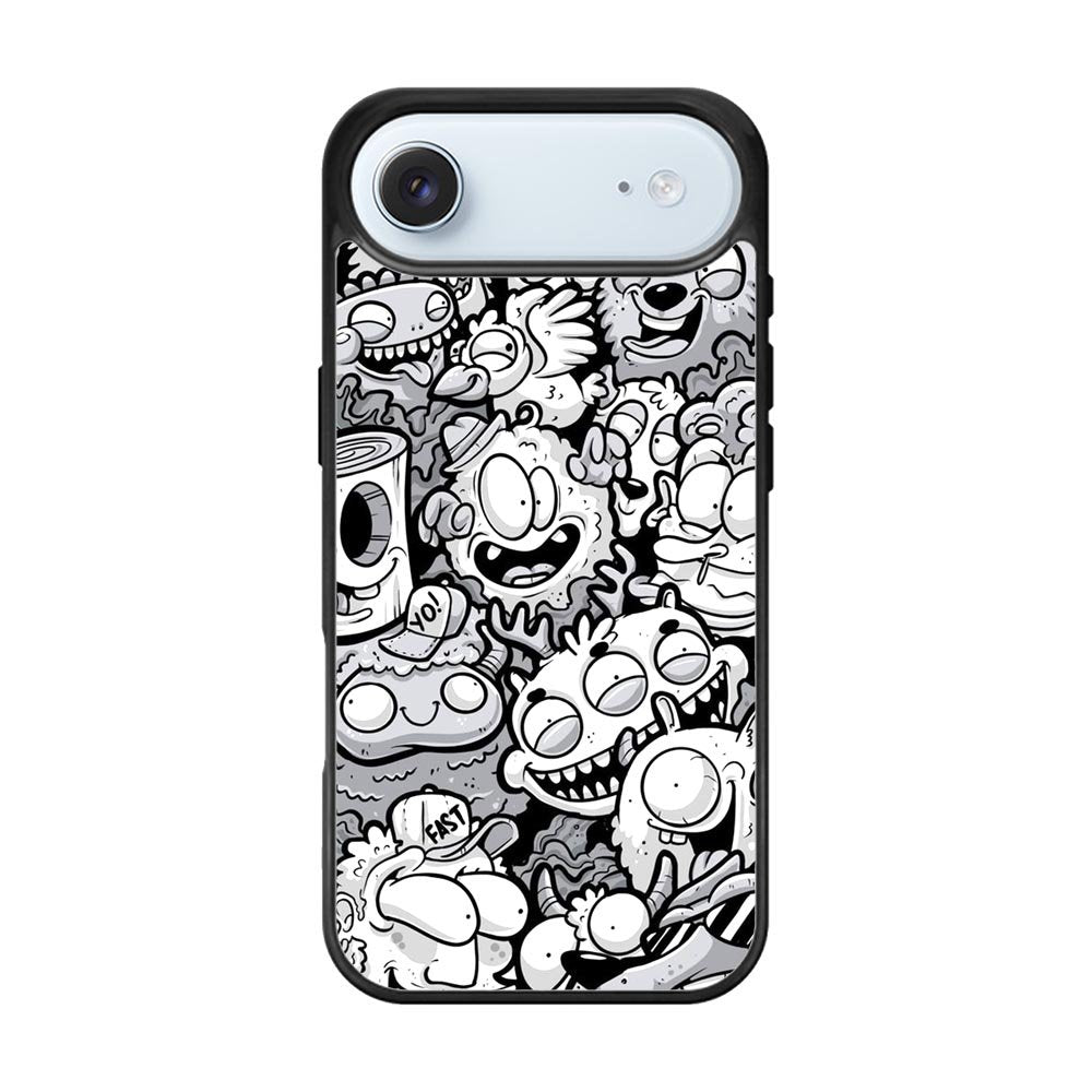 Doodle Art Cartoon iPhone Air Case