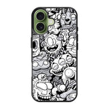 Doodle Art Cartoon iPhone 17 Case