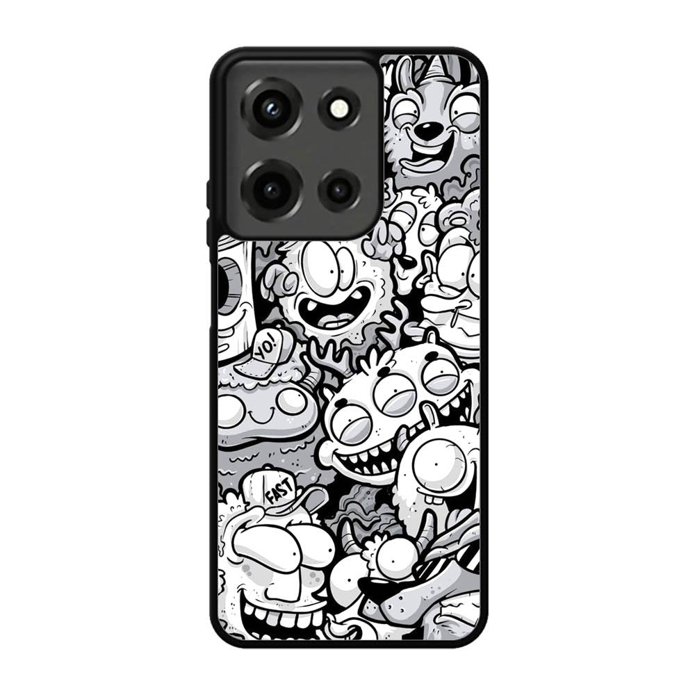 Doodle Art Cartoon Motorola Moto G 5G 2025 Case OV7820