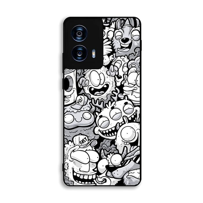 Doodle Art Cartoon Motorola Moto G Power 5G 2024 Case OV7820