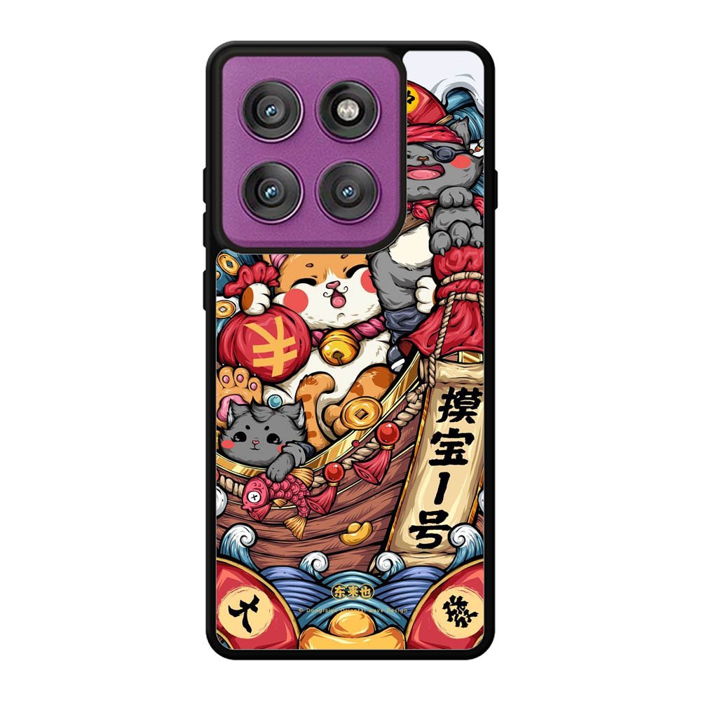 Cat Art Motorola Moto Edge 60 Pro Case OV10344