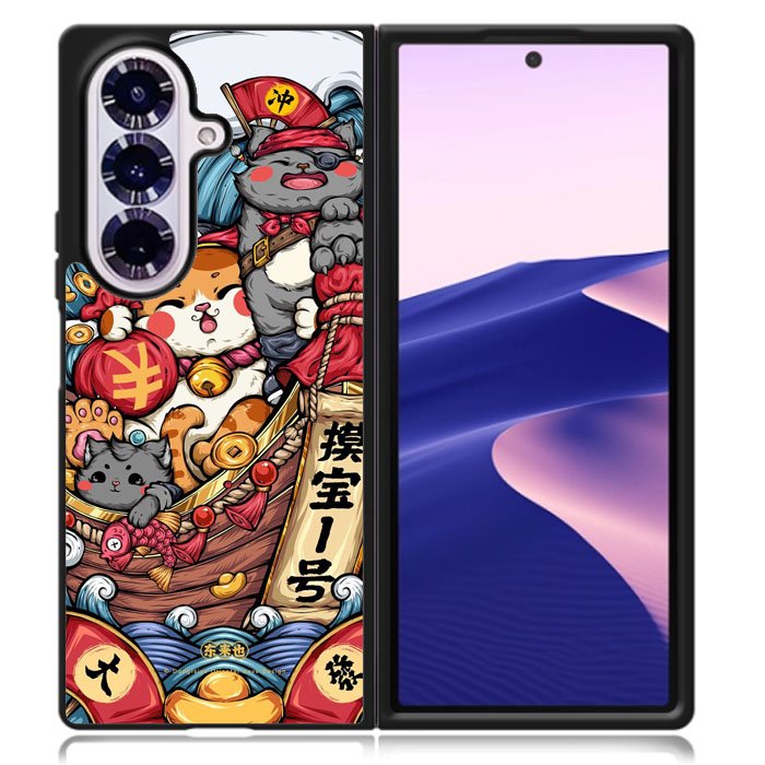 Cat Art Samsung Galaxy Z Fold 7 Case OV10344