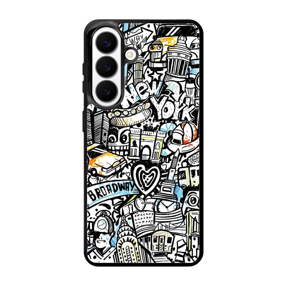 Doodle New York Samsung Galaxy S26 Case OV9338