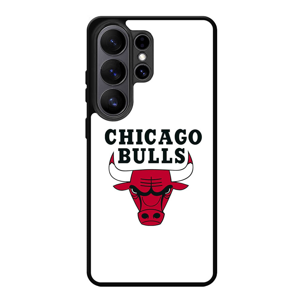 Chicago Bulls White Samsung Galaxy S26 Ultra Case OV9324