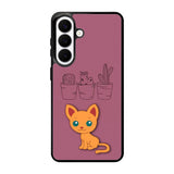 Cartoon Cute Cats Samsung Galaxy S26 Plus Case QC9321