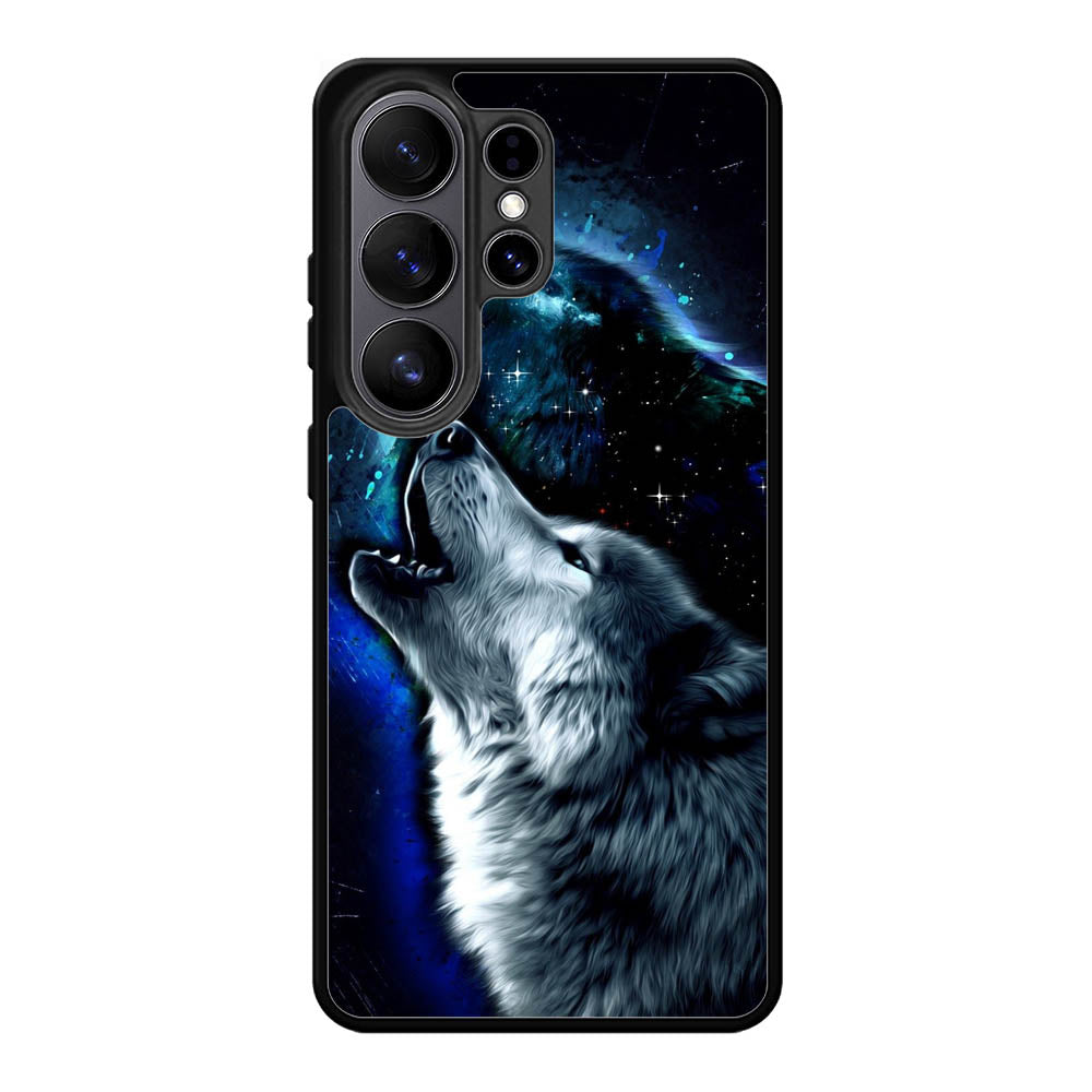 Wolf Black White Samsung Galaxy S26 Ultra Case OV8675