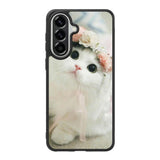 White Cat Samsung Galaxy A57 Case QC5735