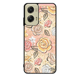 Gold Glitter Flowers Motorola Moto G Stylus 5G 2024 Case OV5906