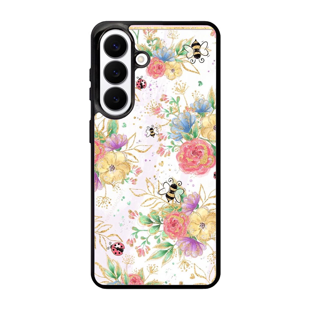 Bee Spring Flowers Samsung Galaxy S26 Case