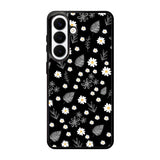 Floral Flower Black White Samsung Galaxy S26 Case QC11088