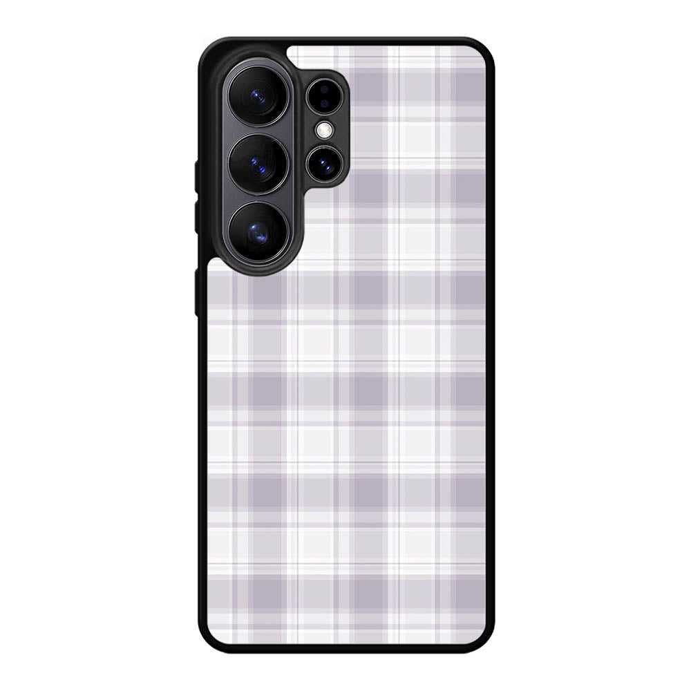 Grid Line Aesthetic Soft Purple Samsung Galaxy S26 Ultra Case OV11103