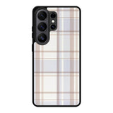Grid Aesthetic Soft Brown Samsung Galaxy S26 Ultra Case OV11102