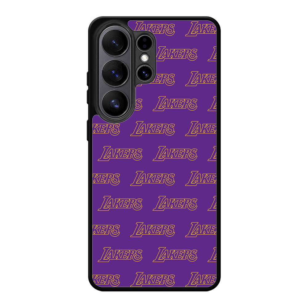 Lakers Pattern LA Samsung Galaxy S26 Ultra Case OV10887