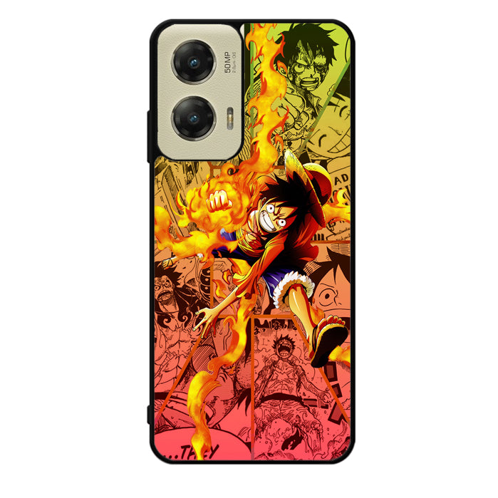 Fire Luffy One Piece Motorola Moto G Stylus 5G 2024 Case OV10563