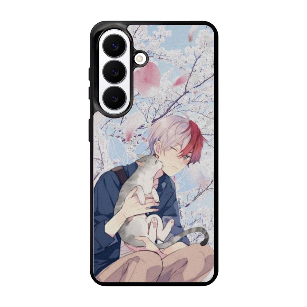 anime boy with cat Samsung Galaxy S26 Plus Case OV0097