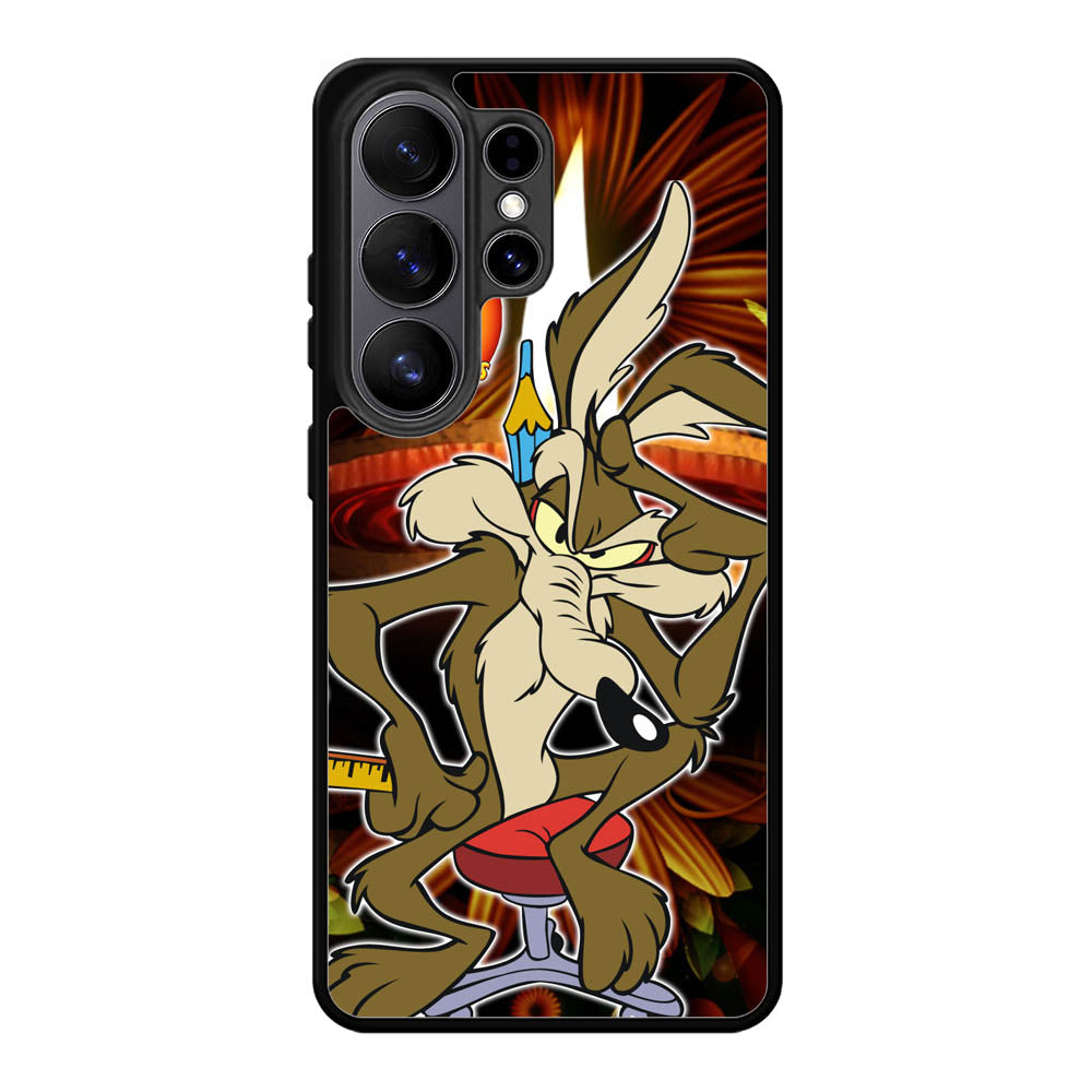Wile E Coyote Falling Off Cliff Looney Tunes Samsung Galaxy S26 Ultra Case OV0172