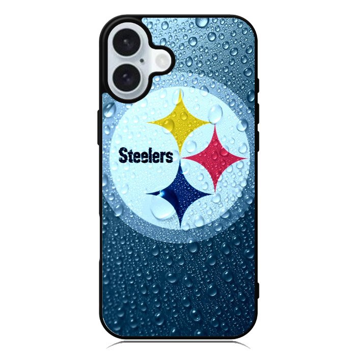 Steelers Logo Water iPhone 16 Case QC2375