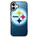 Steelers Logo Water iPhone 16 Plus Case QC2375