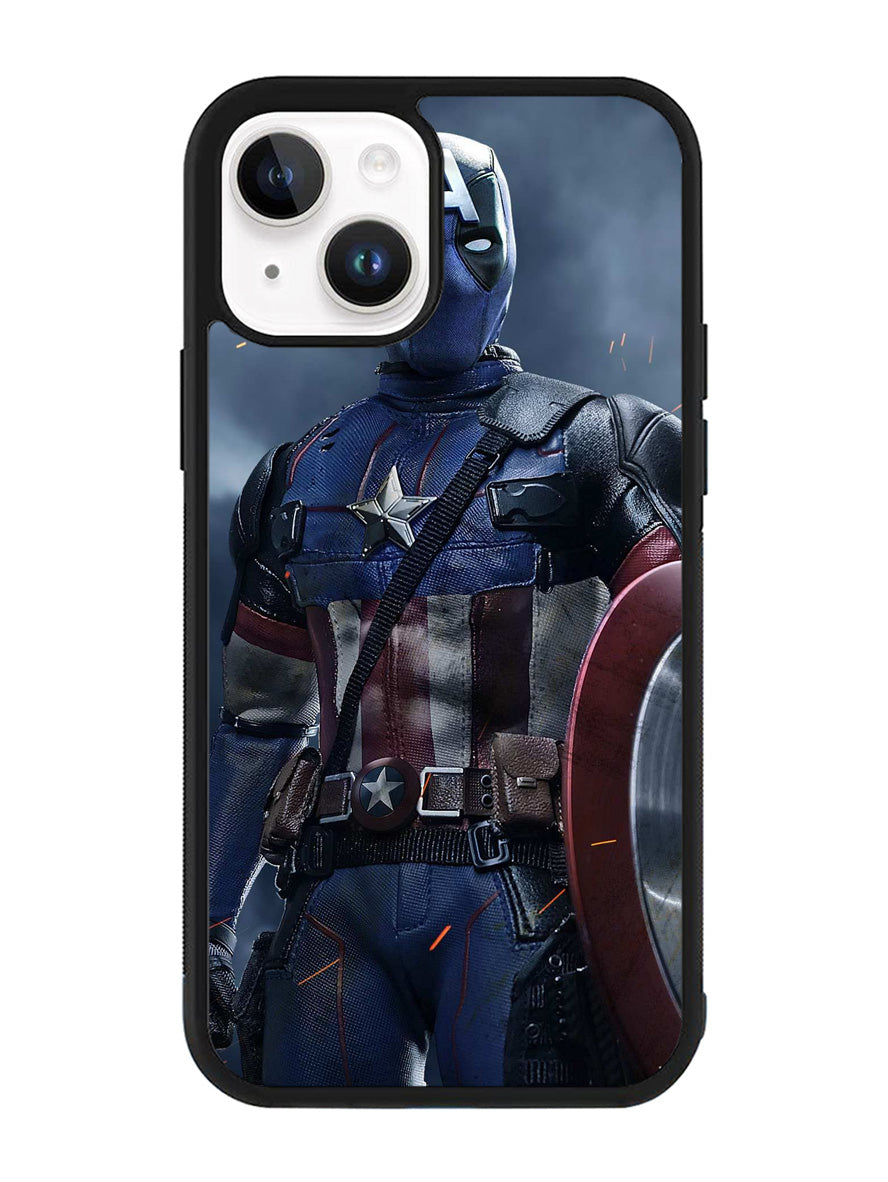 Deadpoll Captain America iPhone 14 Plus Case QC4615