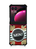 Mini Cooper Logo American Flag Motorola Moto Razr Plus 2023 , Moto Razr+ 2023 Case OV0442