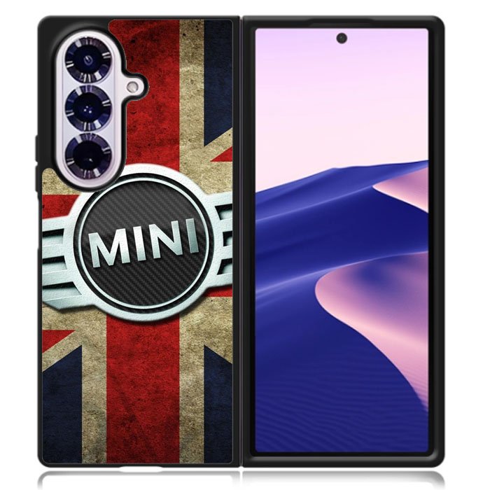 Mini Cooper Logo American Flag Samsung Galaxy Z Fold 7 Case OV0442