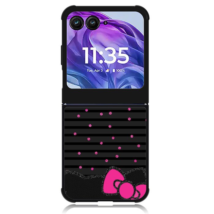 Hello Kitty Pigtail Motorola Moto Razr Plus 2024 , Moto Razr+ 2024 Case