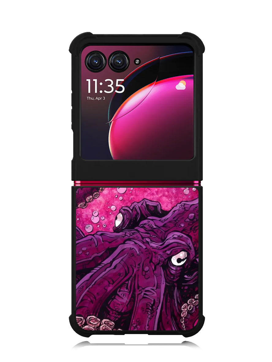 Purple Octopus Motorola Moto Razr Plus 2023 , Moto Razr+ 2023 Case OV0452